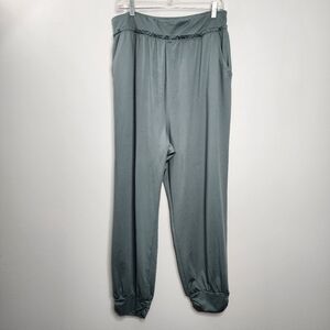 Body & Sol Sage Green Highrise Loose Yoga Pant XL